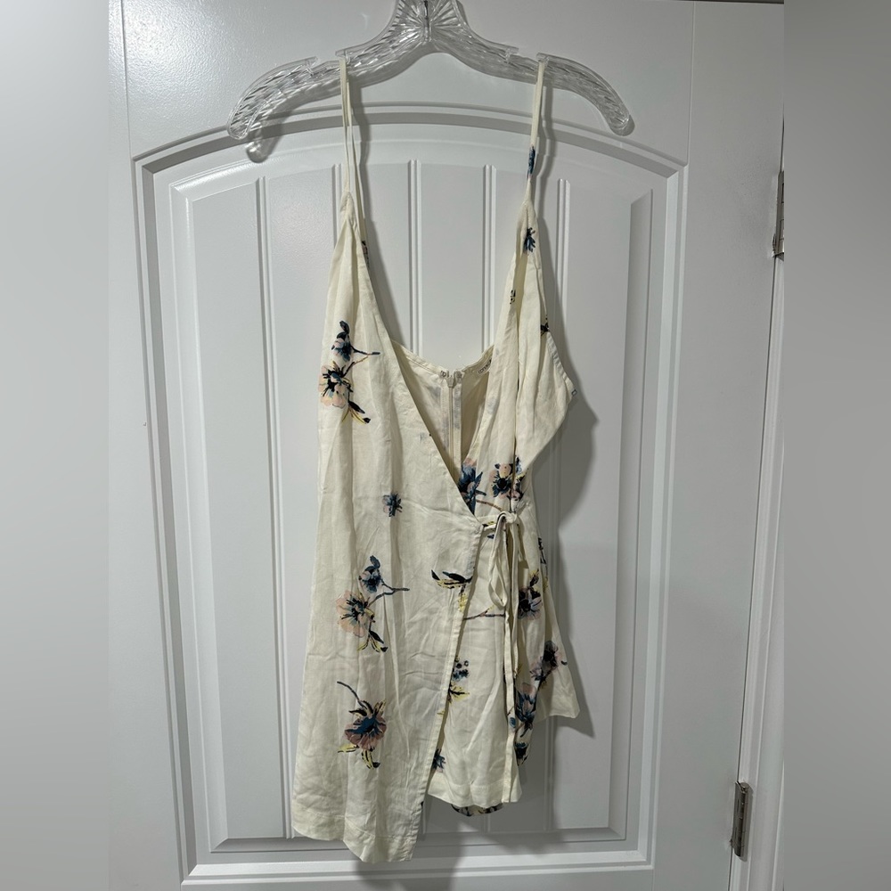 Floral Tie-Front Romper